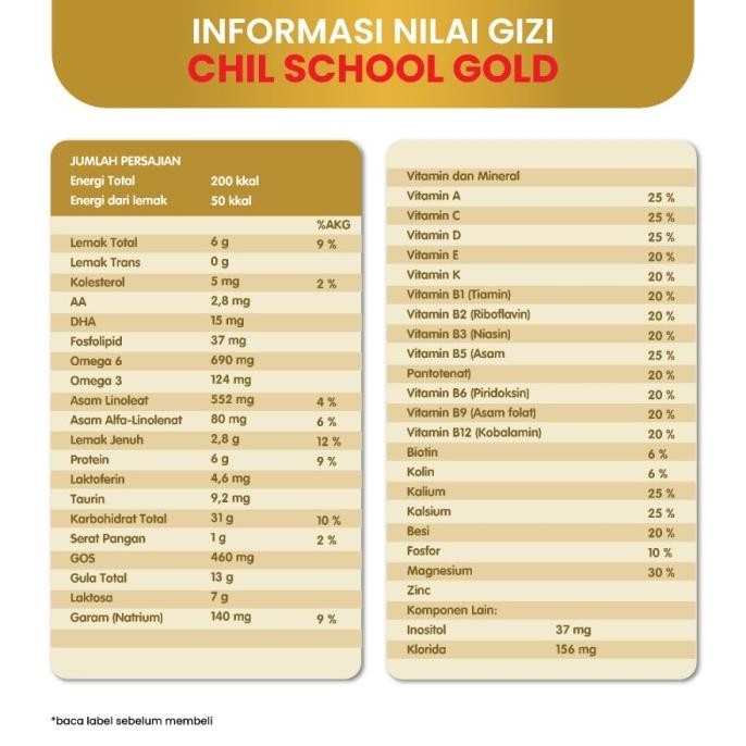 

Morinaga Chil School Gold Vanilla / Madu 1600Gr - Chilschool Gold