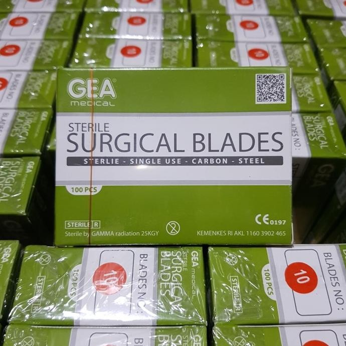 

Berkualitas Pisau Bedah GEA no 10 / Surgical Blade / Bisturi / Mata Pisau