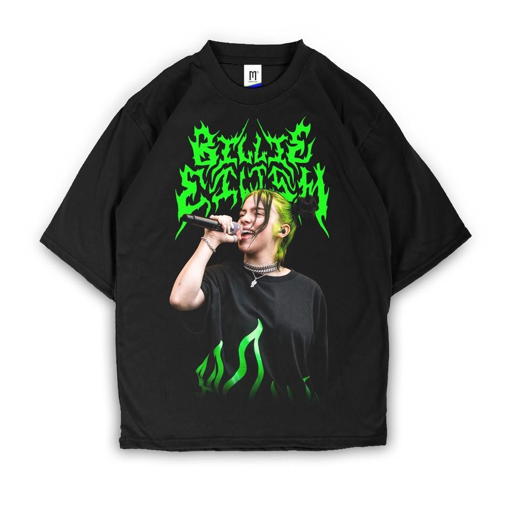 Termurah Kaos Billie Eilish T-Shirt Billie Eilish Billie Eilish Metal T-Shirt Tumblr Tee Terbaru