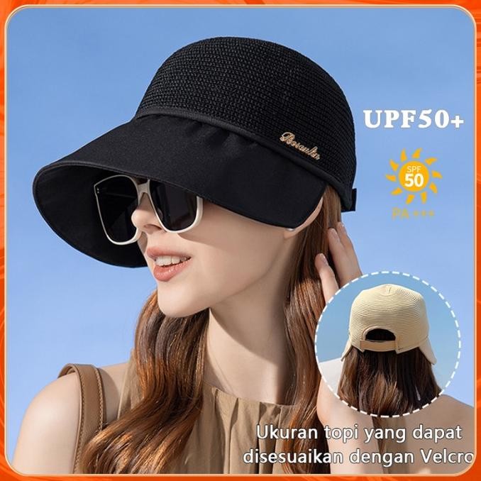 TOPI DEWASA WANITA TOPI VISOR WANITA/TOPI LEBAR WANITA PELINDUNG MATAHARI/TOPI WANITA HIJAB FASHION 