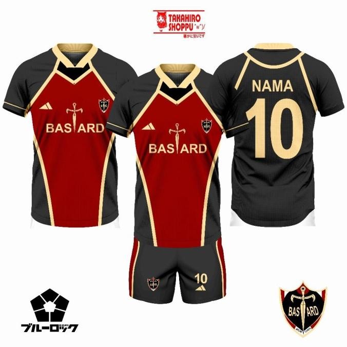 BAJU KAOS JERSEY FULL PRINT KAISER BASTARD MUNCHEN / BAJU COSPLAY ANIME BLUE LOCK (BISA CUSTOM NAMA 