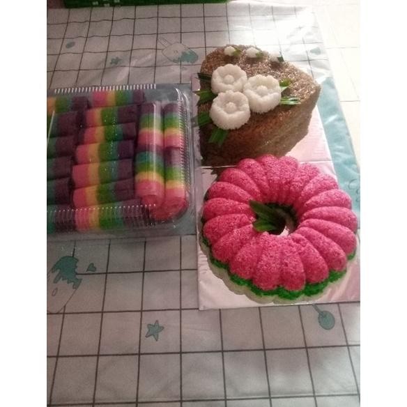

kue hantaran bolu gulung rainbow