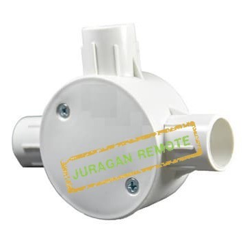 TDUS CABANG 3 PUTIH 20MM T DUS C3 WHITE BOX KABEL TEE DUS LISTRIK KOTAK KABEL LISTRIK