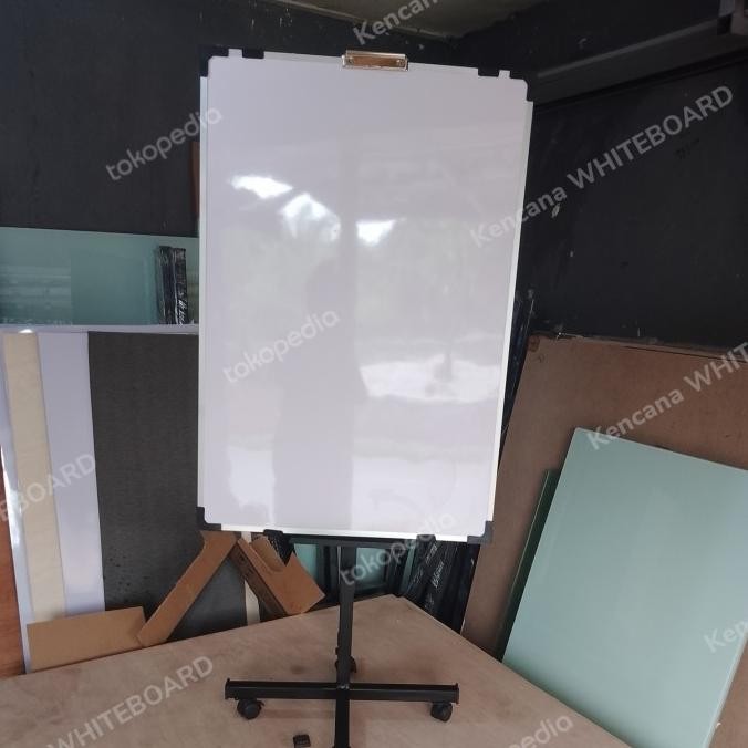 

TERMURAH - Flip Chart Board standing Roda