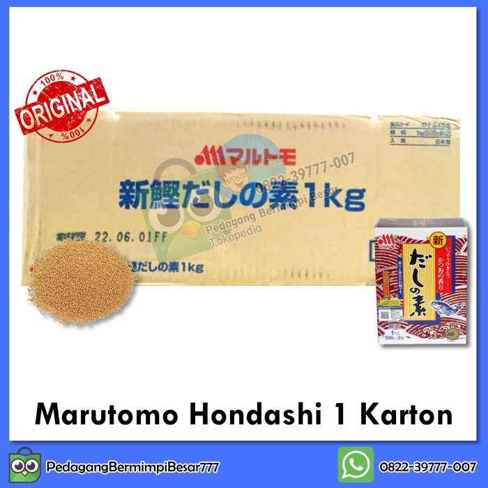 

Termurah Marutomo Hondashi 1Kg 1 Karton Kaldu Ikan Kaldu Jepang Ready