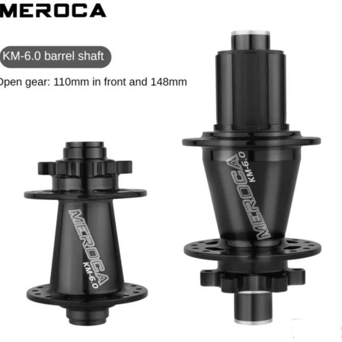 TERBARU - Meroca KM 6.0 Hub Freehub TA Boost 32 Hole Thru Axle Hub Sepeda