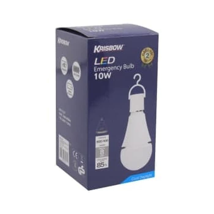 PROMO krisbow emergency darurat Bohlam lampu LED 10 watt putih