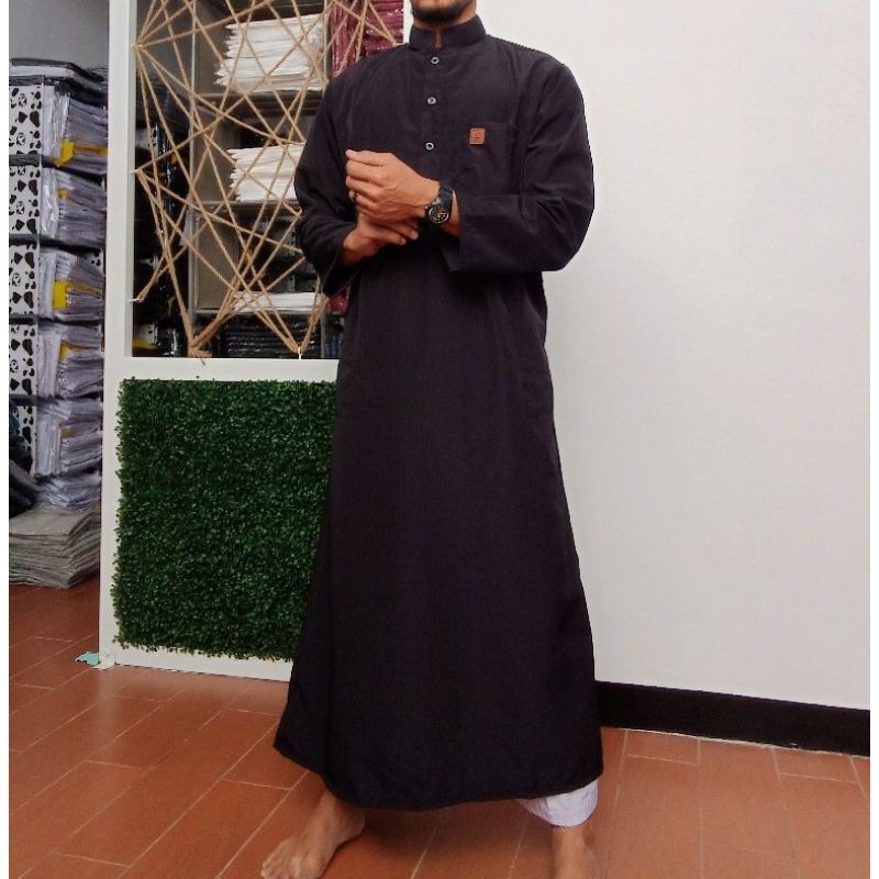 Gamis pria gamis putih polos gamis hitam polos lengan panjang