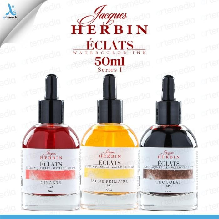 

Herbin Eclats Watercolor Ink 50 Ml Drawing Tinta Cat Air Kaligrafi 1/3