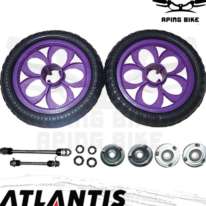 

TERSEDIA BAN MATI SEPEDA ANAK 12 (1 PASANG) RODA BUSA ATLANTIS WHEEL TIRE FOAM