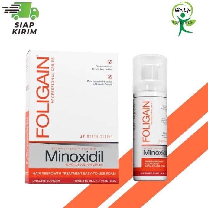 

TERSEDIA FOLIGAIN MINOXIDIL FOAM TOPICAL SOLUTION 5%