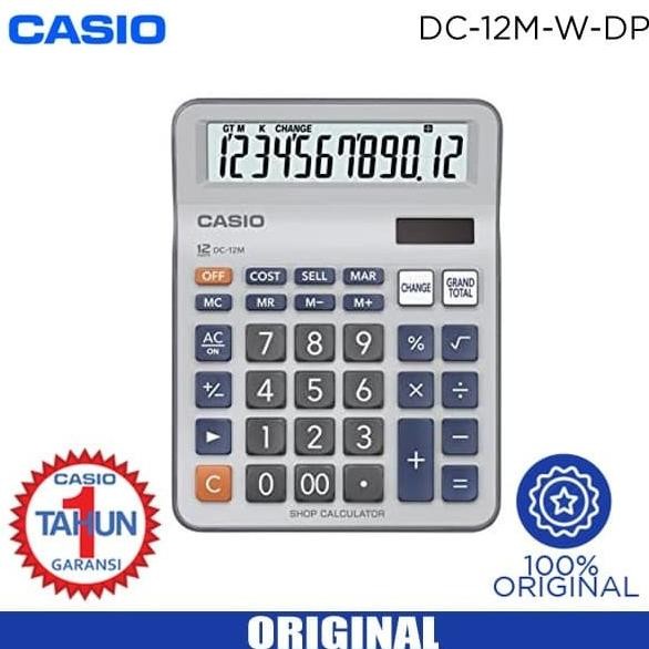 

BEBAS ONGKIR - Kalkulator Meja CASIO DC-12M Office & Shop Desktop Calculator 12 M