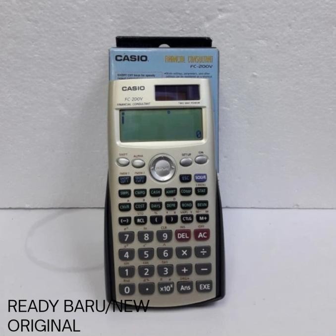 

TERBARU - KALKULATOR FINANCE CASIO FC 200V/CALCULATOR FINANCIAL CASIO FC200V/PROMO GARANSI ORIGINAL