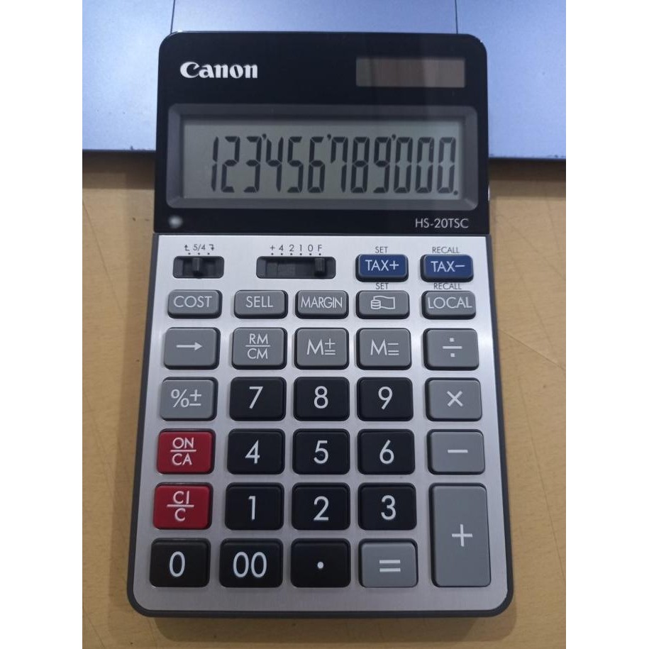 

TERBARU - KALKULATOR PAJAK CANON BUSINESS CALCULATION 12 DIGIT HS-20TSC