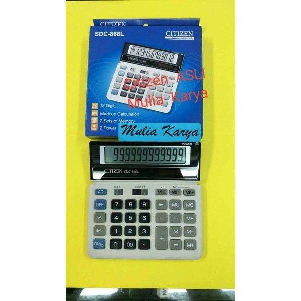 

Terlaris Calculator Citizen Sdc 868 Asli Kalkulator Citizen New