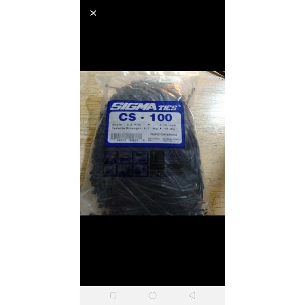 

Terlaris Kabel Ties Sigma 10Cm Isi 1000 Pcs Warna Putih Merk Sigma New