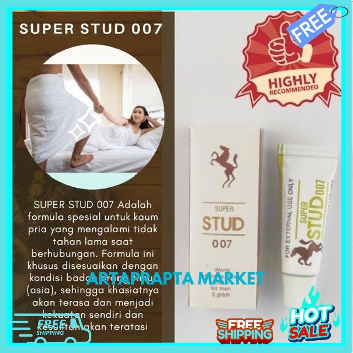 ARTAPRAPTA MARKET SUPER STUD 007 ORIGINAL / STUD 007 ASLI ORIGINAL / OBAT KUAT OLES SUPER STUD 007 O