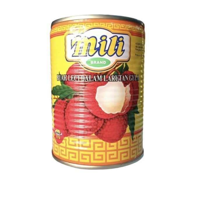 

MILI lychees in syrup 565gr / leci kaleng /leci syrup PRODUK TERBATAS