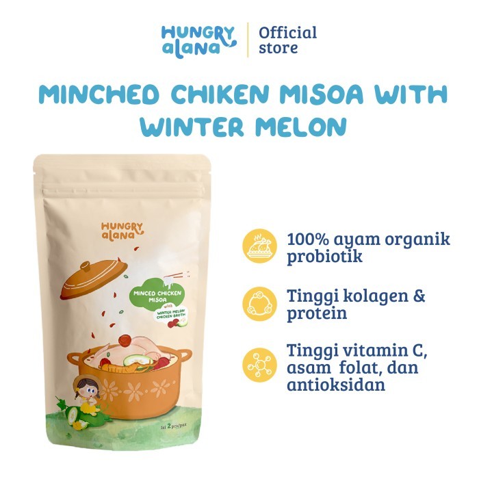 

Hungry Alana - Minced Chicken Misoa with Winter Melon Chicken Broth READY STOK