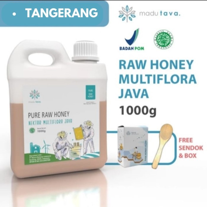 

Madu Murni Asli 1kg Tava Grade A Nektar Multiflora Java 100% Alami FREE ONGKIR