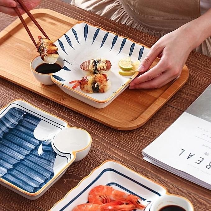 JAPANESE SUSHI PLATE / MANGKUK SUSHI JEPANG / PIRING SUSHI KERAMIK