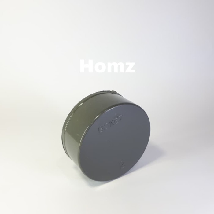 TERLARIS SOKET Dop 2" inch D/Cap 2 in Pvc/Tutup Pipa Pvc 2" in Polos Tanpa Drat