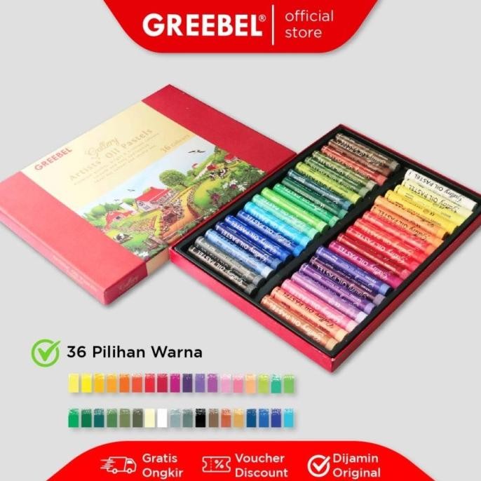 

Crayon Greebel Artist Oil Pastel 36 Warna