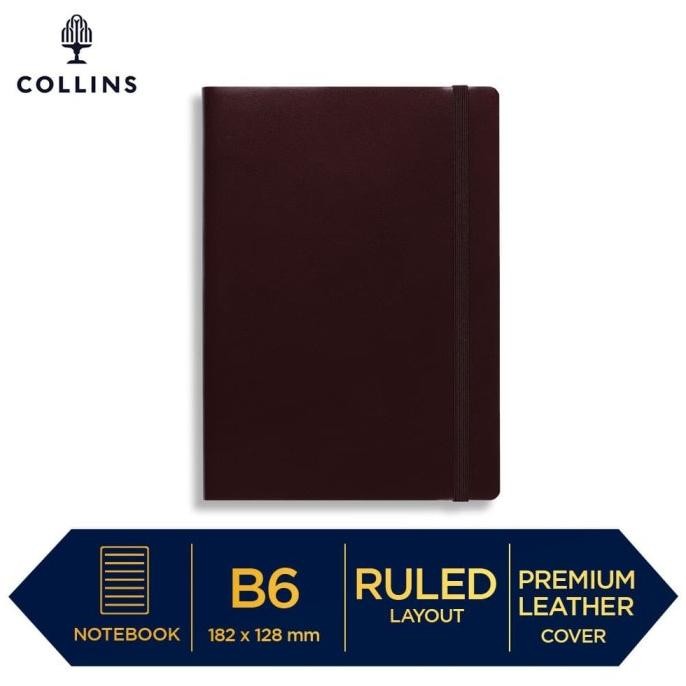

COLLINS NOTEBOOK LONDON B6 RULED LEATHER BUKU AGENDA JURNAL PLANNER
