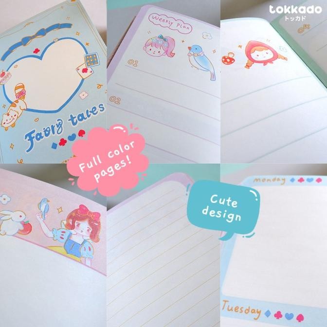 

TOKKADO FAIRY TALES SQUISHY PLANNER NOTEBOOK AGENDA BUKU CATATAN LUCU