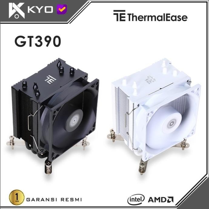 THERMALEASE GT390 CPU Air COOLER FAN Single TOWER 3 Heatpipe KYO Group HSF Fan Air Cooling