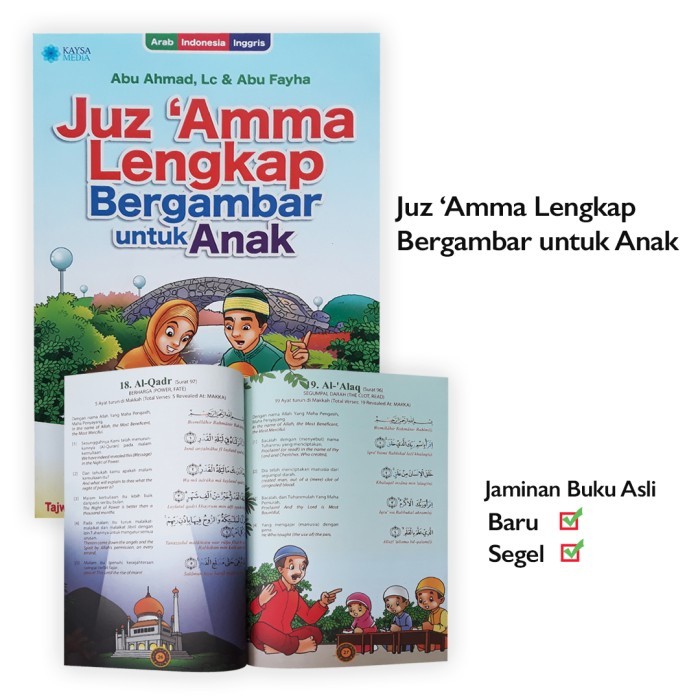 

PROMO! Buku Juz Amma Lengkap Bergambar untuk Anak 3 Bahasa Abu Ahmad Fayha