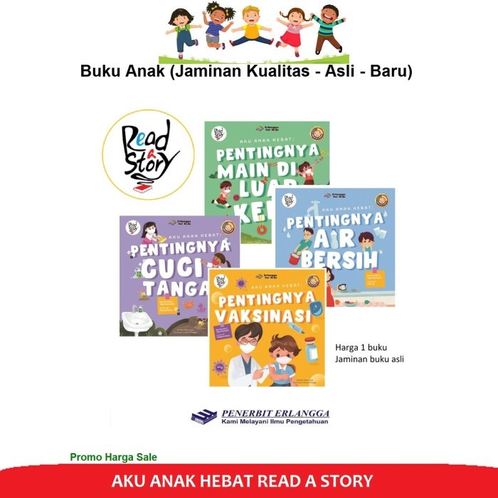 

HOT SALE! Buku Aku Anak Hebat Pentingnya Vaksinasi Erlangga Read A Story