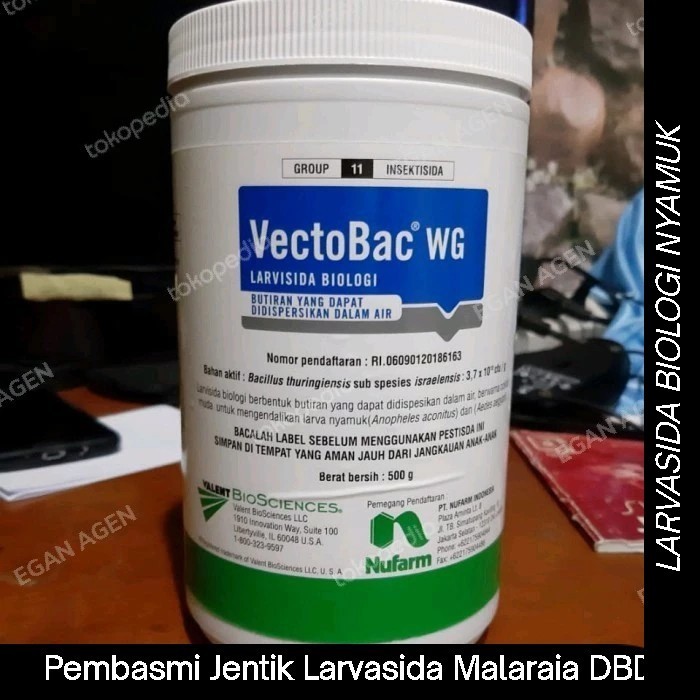 STOK TERBATAS vectobac WG Larvasida Basmi Jentik Nyamuk DBD Malaria dan Lainnya