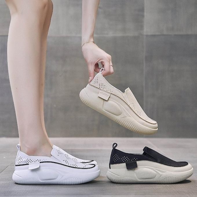 Jual Grosirtas Lv0415 Sepatu Wedges Wanita Import Polos