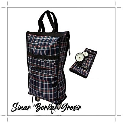 Terbaru Trolley Shopping Bag / Tas Trolley Belanja Roda Supermarket / Pasar