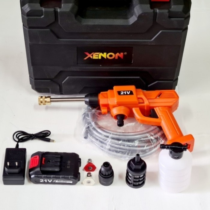 Ready Stock Xenon Jet Cleaner Cordless 21V Jet Cleaner Baterai