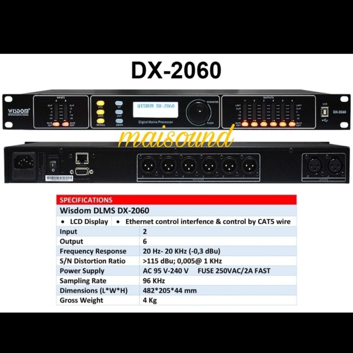 SPEAKER MANAGEMENT WISDOM DX2060 DLMS WISDOM DX 2060 ORIGINAL