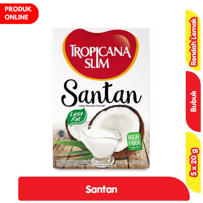 

Tropicana Slim Santan Bubuk Rendah Lemak 5 x 20 g