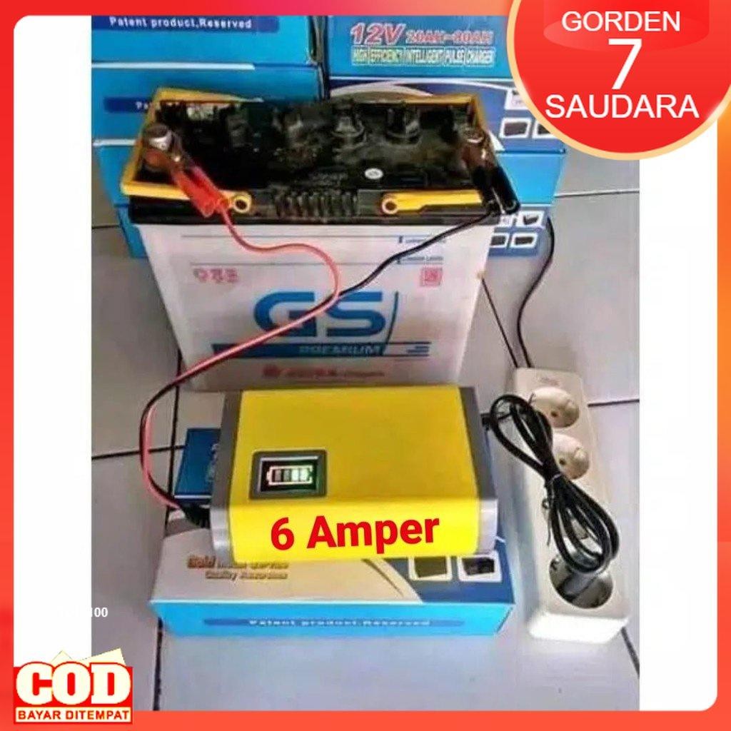Cas Aki Kering Motor Charger Accu Basah Mobil Otomatis Cepat Murah 12A 10A 6A 2Amper 12V 20Ah 80Ah