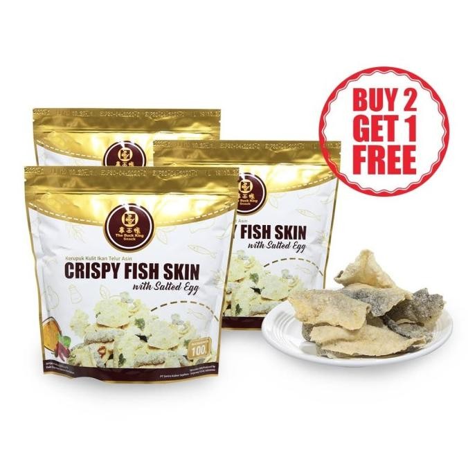 

NEW PRODUK THE DUCK KING - CRISPY FISH SKIN WITH SALTED EGG (BUY 2 GET 1 FREE) !!!!!