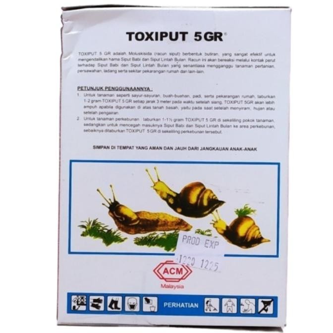Toxiput 5Gr 500Gr - Racun Siput Moluskisida Toxiput Produk Original