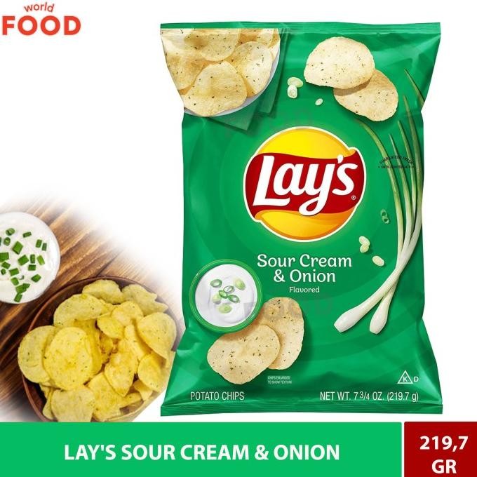 

READY STOCK LAY'S SOUR CREAM & ONION 184.2GR !!!!!