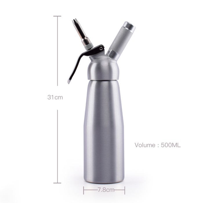

BOOM SALE Whipping/Whipped Cream Dispenser 500ml high quality Full Aluminium Kode 334