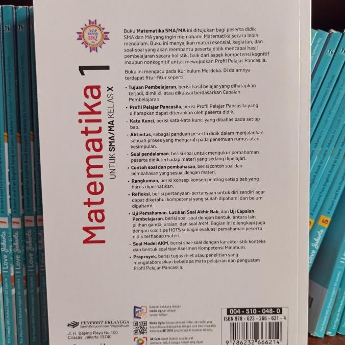 

BUKU MATEMATIKA KELAS 1 10 X SMA ERLANGGA KURIKULUM MERDEKA