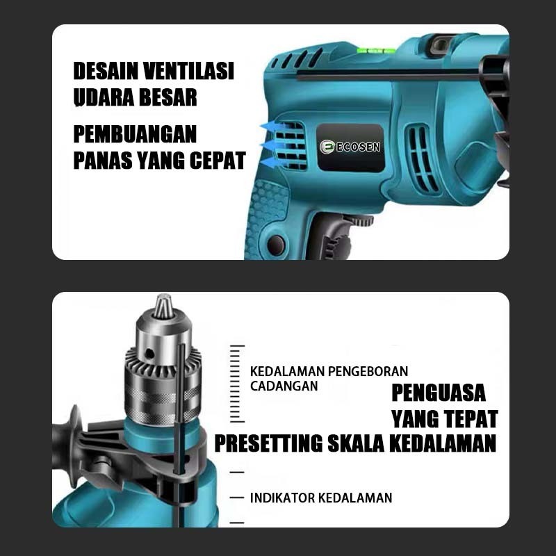 ECOSEN Bor Listrik Mesin Bor Elektrik Drill Listrik 1m Bor tangan listrik Bor electric Bor listrik