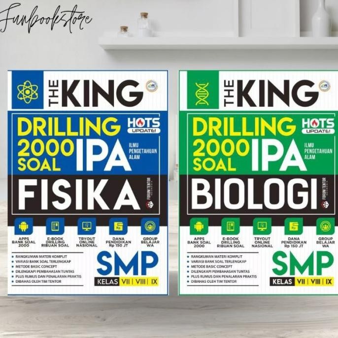 

Buku Soal IPA SMP The King Drilling 2000 Soal Fisika, Biologi SMP