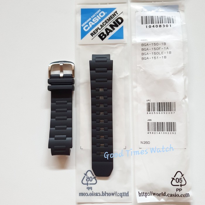Strap Baby-G Bga-150-1B / Bga-150F / Bga-151 / Casio Terbaru
