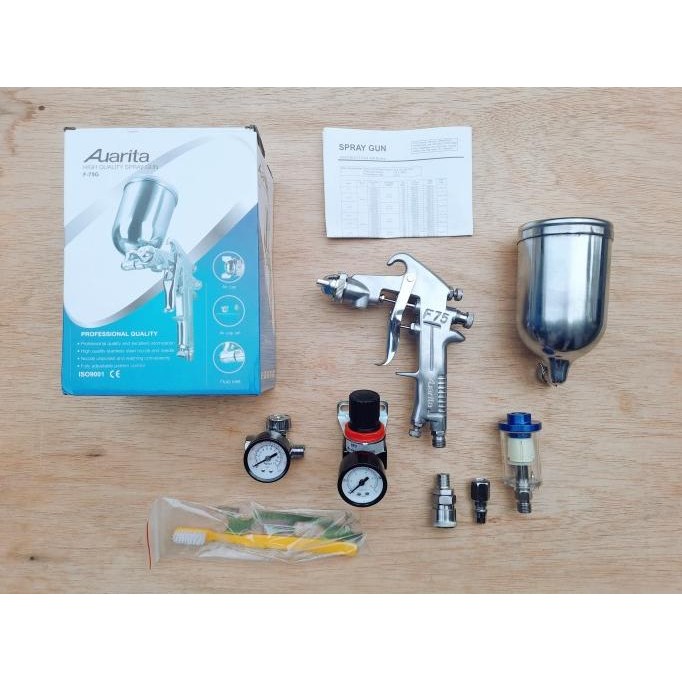 Spray Gun Auarita F75 / F75G Tabung Atas F-75 Original Excellent Atomization