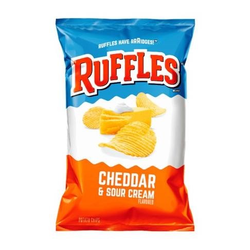 

TERBARU RUFFLES POTATO CHIPS ORIGINAL SOUR CREAM ONION SNACK IMPORT USA !!!!!