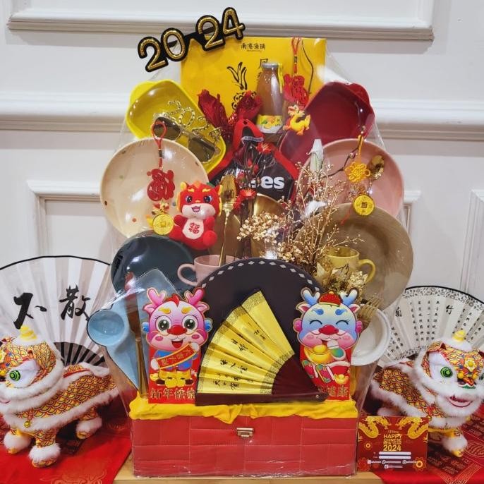 

Sale! Paket Dekorasi Hampers Imlek Parcel Hadiah Kue Kering 051